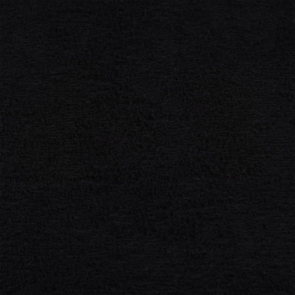 vidaXL Toallas de sauna 2 uds 100% algodón negro 80x200 cm 360 gsm