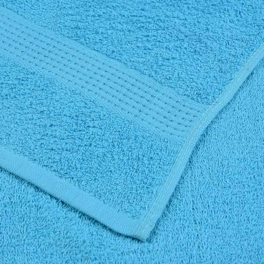 vidaXL Toallas de mano 4 uds 100% algodón turquesa 50x100 cm 360 gsm