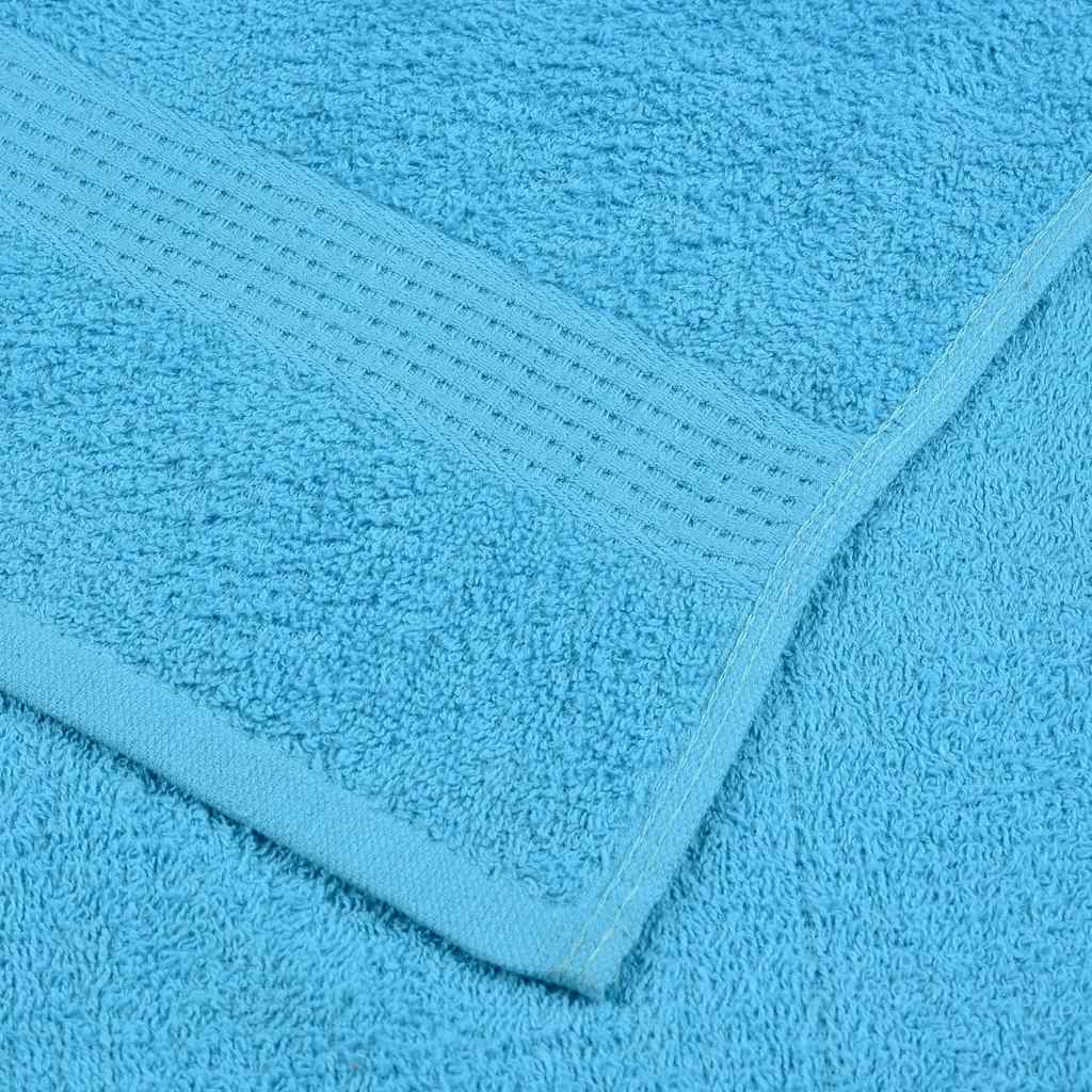 vidaXL Toallas de ducha 4 uds 100% algodón turquesa 70x140 cm 360 gsm