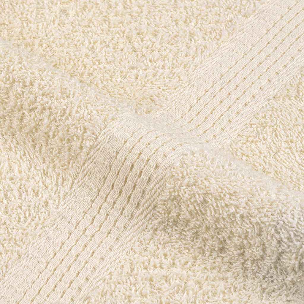 vidaXL Toallas de ducha 4 uds 100% algodón crema 70x140 cm 360 gsm