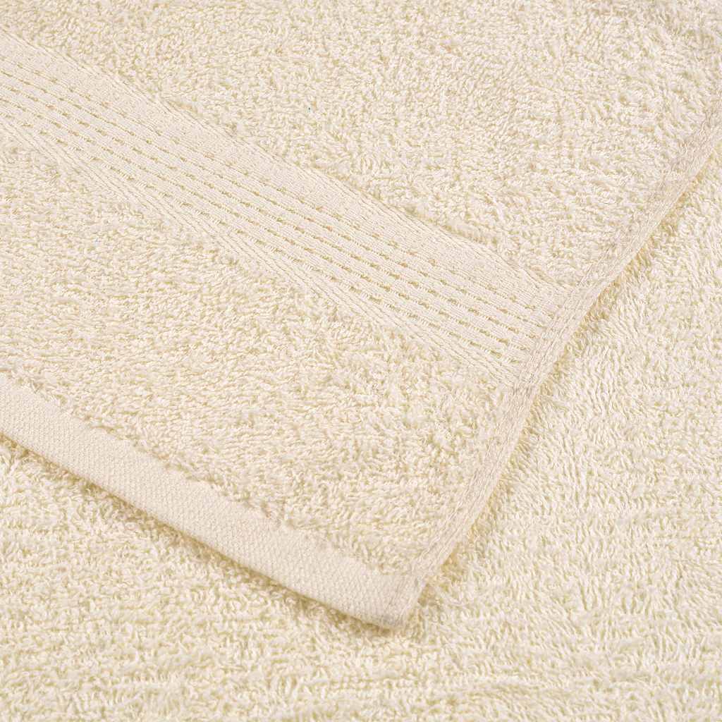 vidaXL Toallas de Baño 4 uds Crema 100x150 cm 360 g/m² 100% Algodón