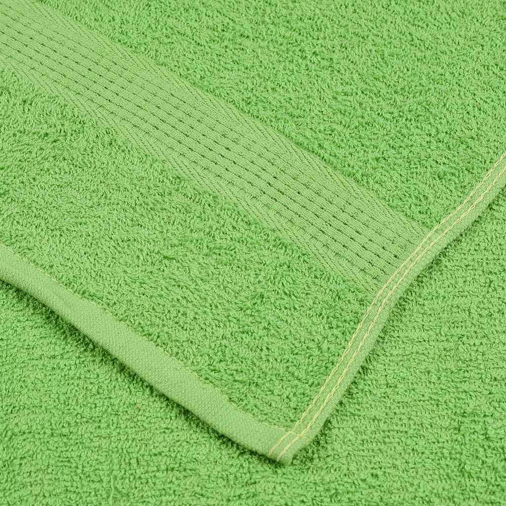 vidaXL Toallas 4 unidades 100% algodón verde manzana 30x30 cm 360 gsm