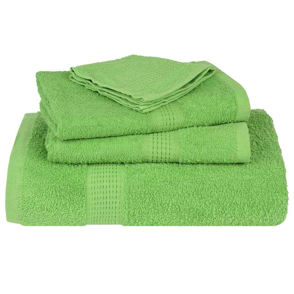 vidaXL Toallas de Mano 4 uds Verde Manzana 50x100 cm 360 gsm