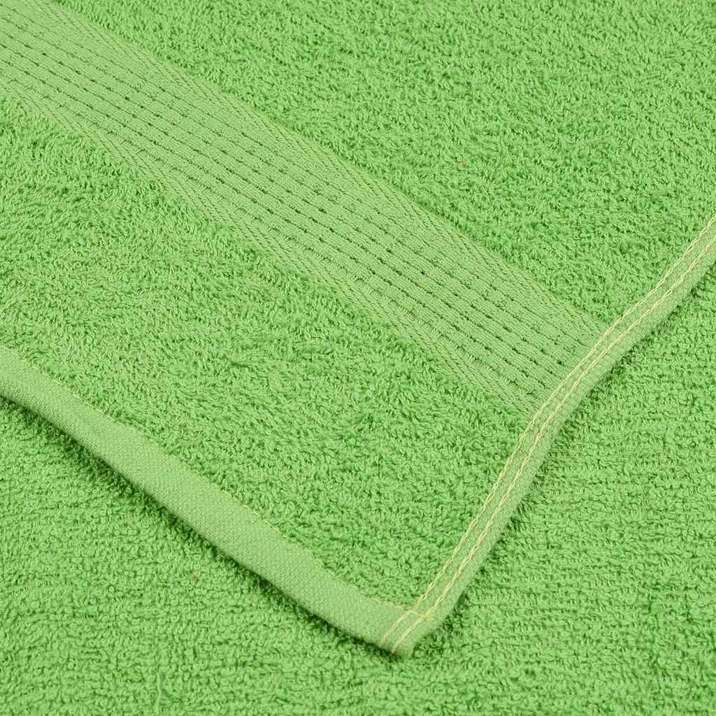 vidaXL Toallas de Mano 4 uds Verde Manzana 50x100 cm 360 gsm