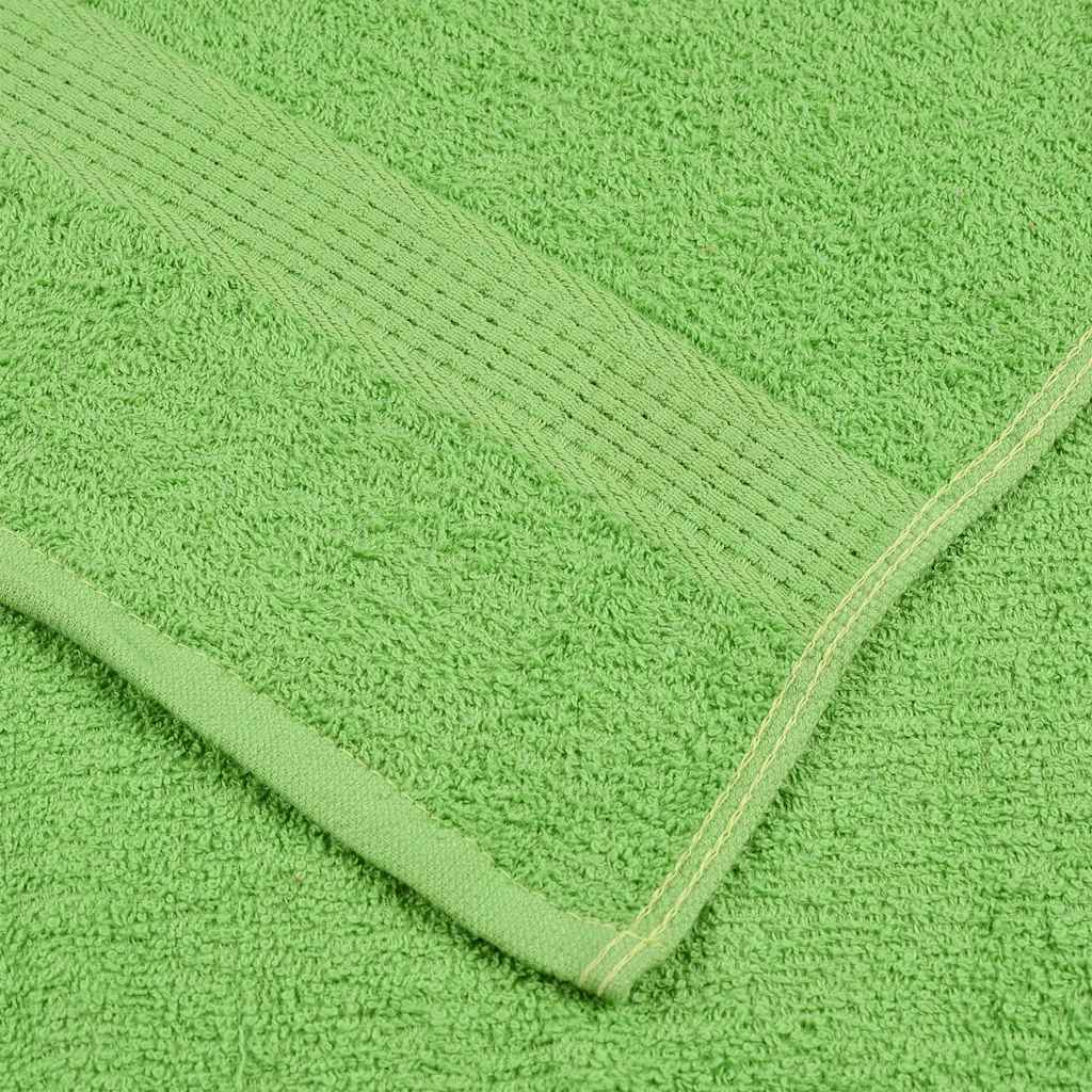 vidaXL Toallas de Mano 10 uds Verde Manzana 50x100 cm 360 gsm