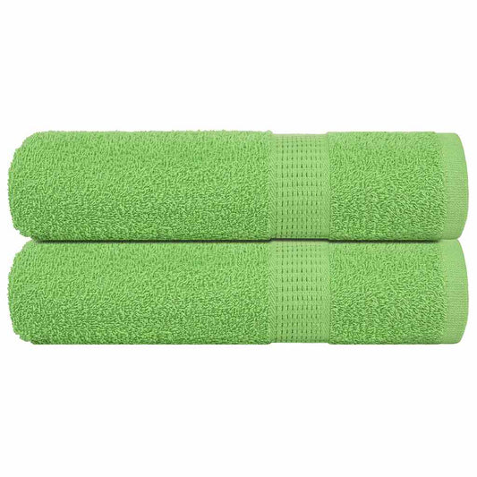 vidaXL Toallas de Baño 2 uds Verde Manzana 100x150 cm 360 gsm