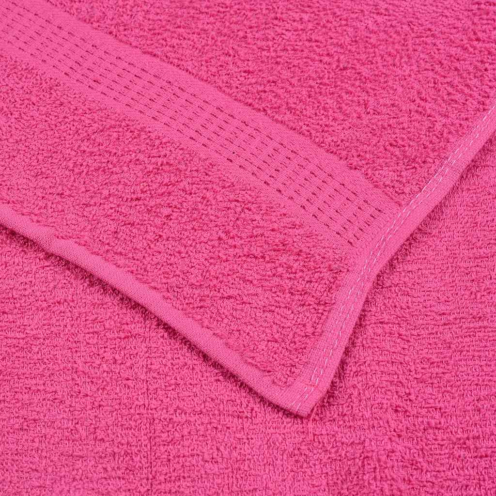 vidaXL Toallas de Mano 10 piezas Rosa 50x100 cm 360 g/m² 100% Algodón