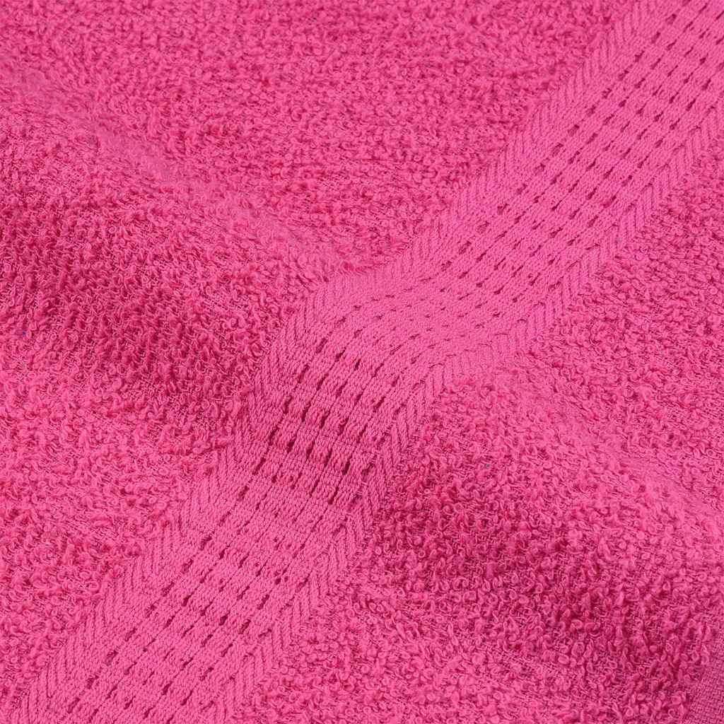 vidaXL Toallas de ducha 2 uds 100% algodón rosa 70x140 cm 360 gsm