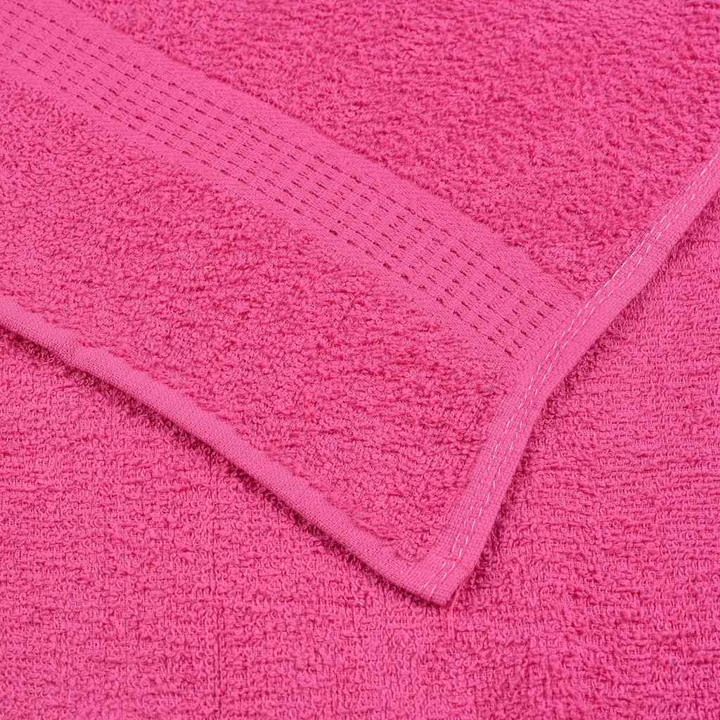 vidaXL Toallas de ducha 4 uds 100% algodón rosa 70x140 cm 360 gsm