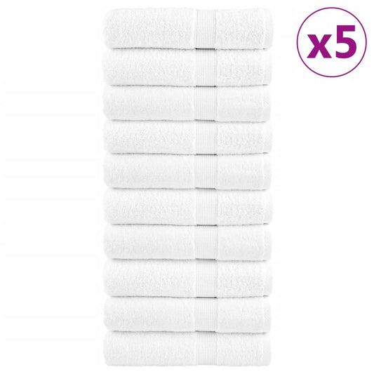 vidaXL Toallas de mano SOLUND 50 unidades blanco 50x100 cm 600 gsm