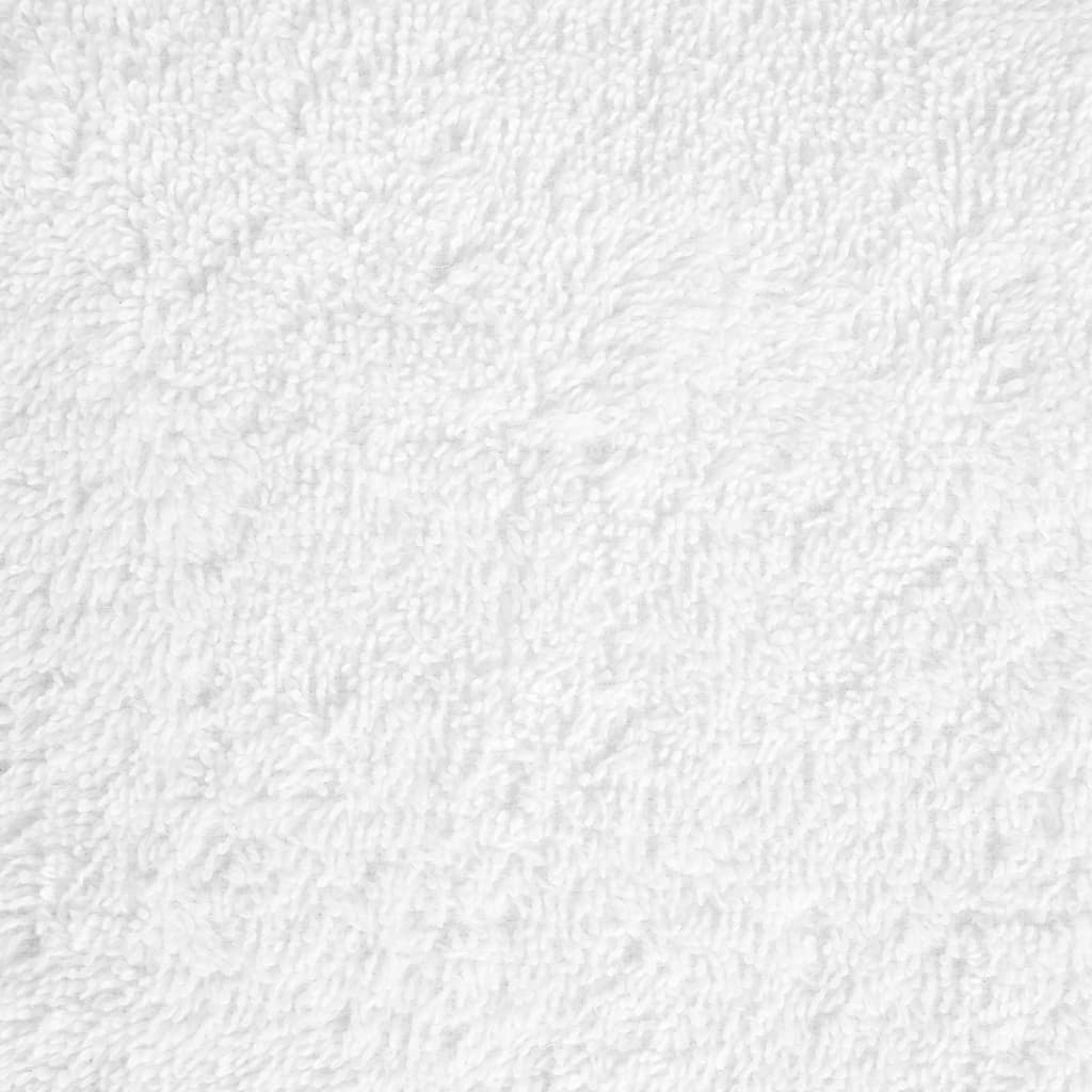 vidaXL Toallas de ducha SOLUND 10 unidades blanco 70x140 cm 600 gsm