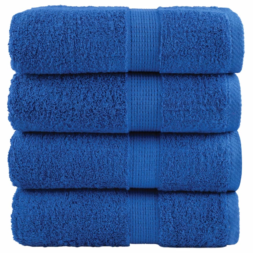 vidaXL Toallas SOLUND 4 unidades azul 30x30 cm 600 gsm