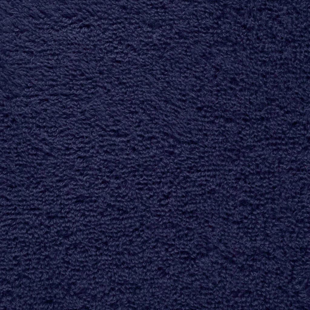 vidaXL Toallas de mano SOLUND 2 uds azul marino 50x100 cm 600 gsm