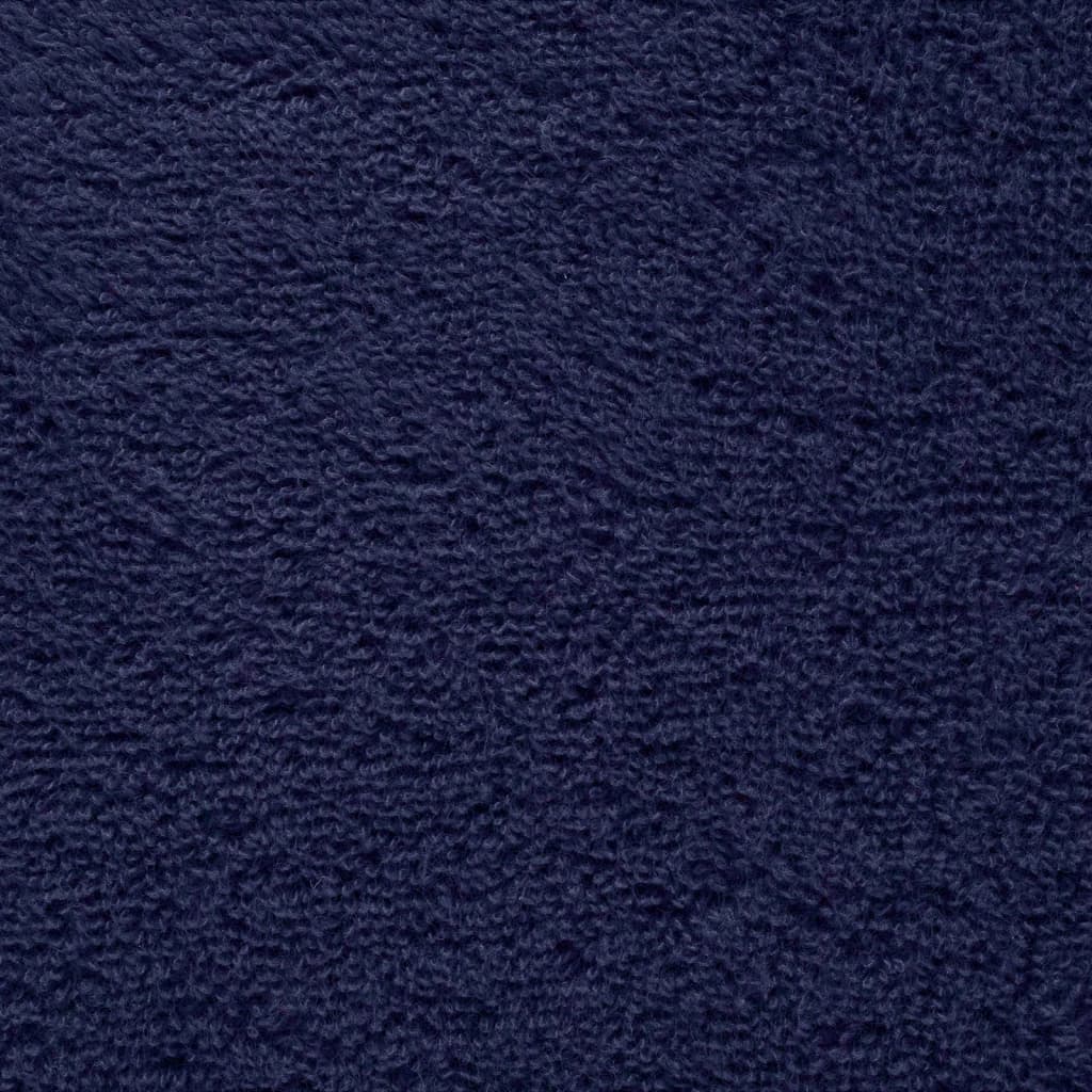 vidaXL Toallas de ducha SOLUND 4 uds azul marino 70x140 cm 600 gsm