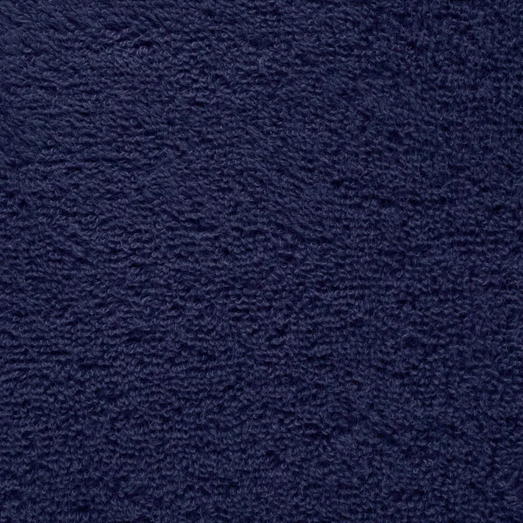 vidaXL Toallas de sauna SOLUND 10 uds azul marino 80x200 cm 600 gsm