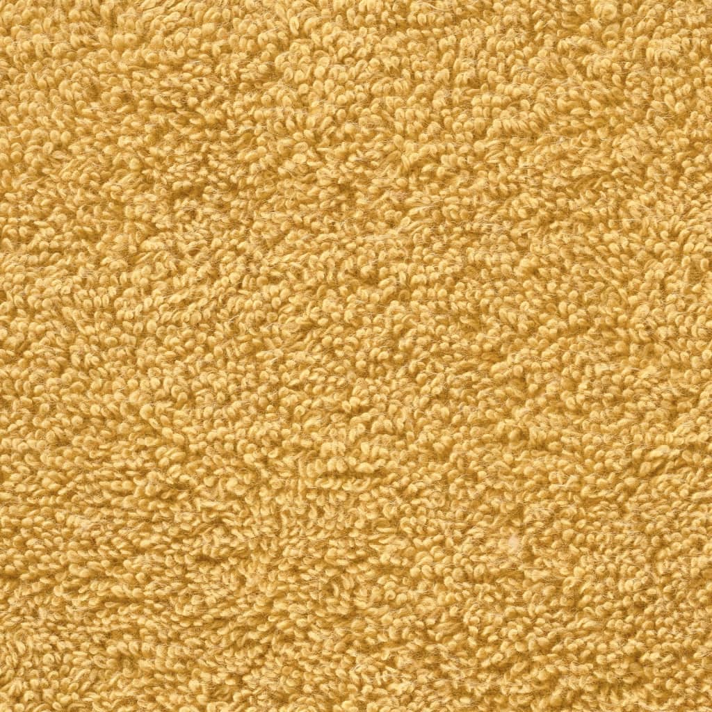 vidaXL Toallas SOLUND 4 unidades dorado 30x30 cm 600 gsm