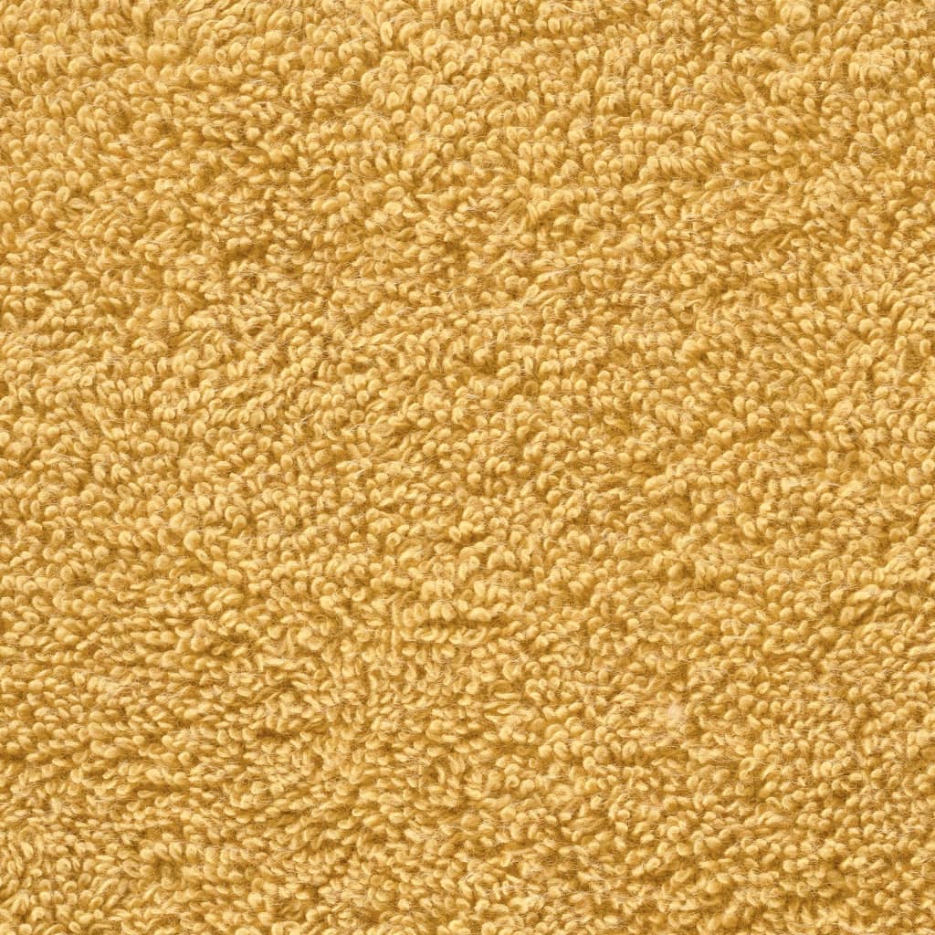 vidaXL Toallas SOLUND 10 unidades dorado 30x30 cm 600 gsm