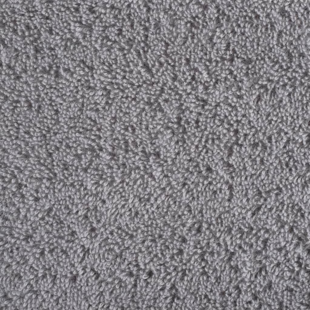 vidaXL Toallas SOLUND 4 unidades gris 30x30 cm 600 gsm