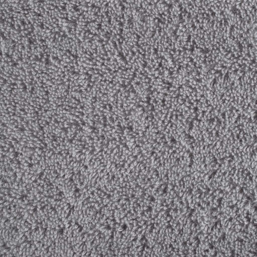 vidaXL Toallas de ducha SOLUND 4 unidades gris 70x140 cm 600 gsm