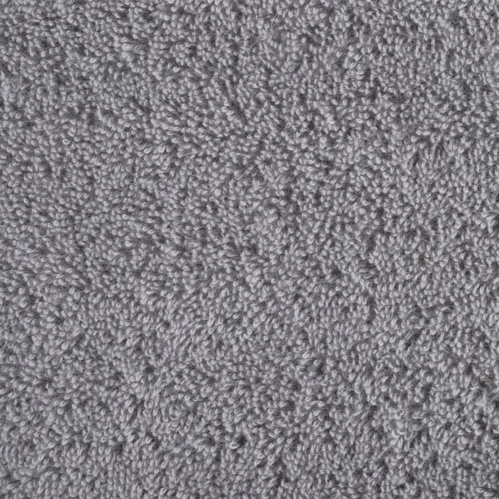 vidaXL Toallas de baño SOLUND 4 unidades gris 100x150 cm 600 gsm