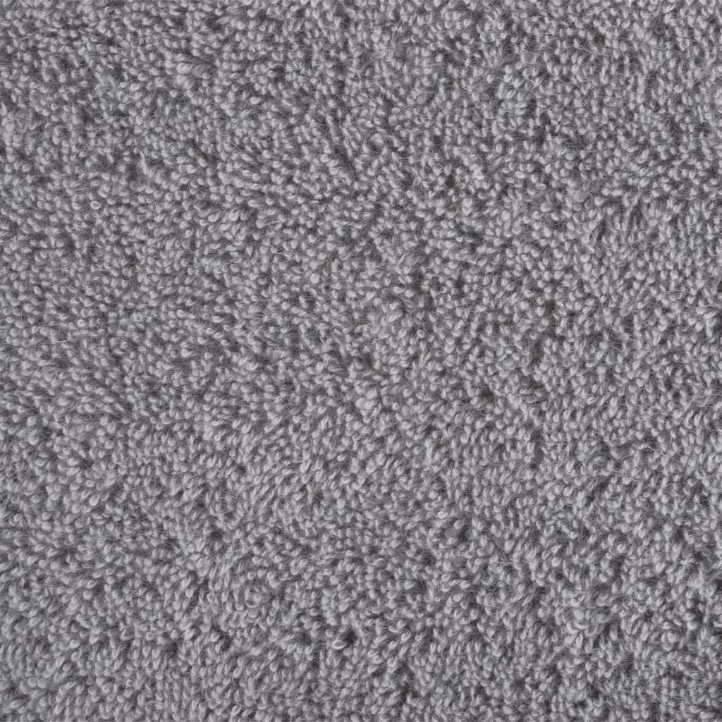 vidaXL Toallas premium SOLUND 10 unidades gris 100x200 cm 600 gsm