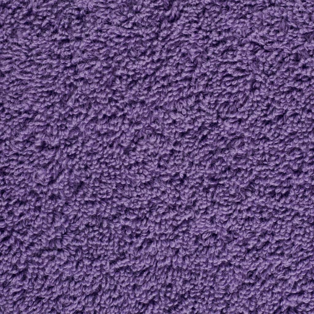 vidaXL Toallas de ducha SOLUND 10 unidades morado 70x140 cm 600 gsm