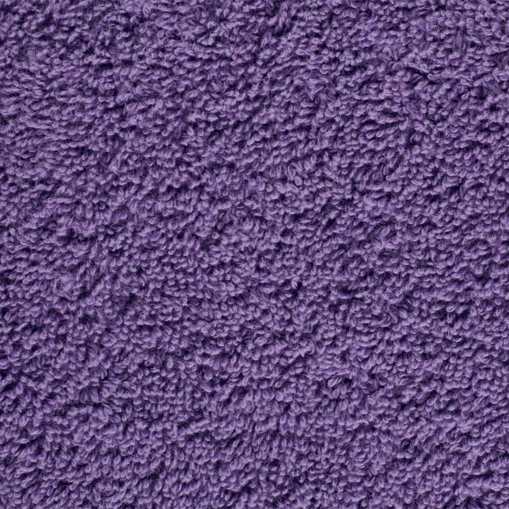 vidaXL Toallas premium SOLUND 4 unidades morado 100x200 cm 600 gsm