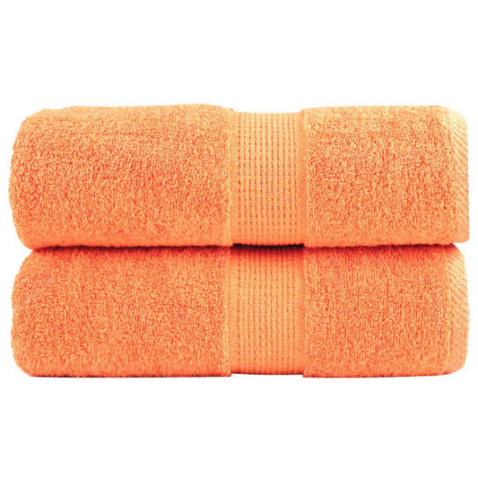 vidaXL Toallas SOLUND 2 unidades naranja 30x30 cm 600 gsm