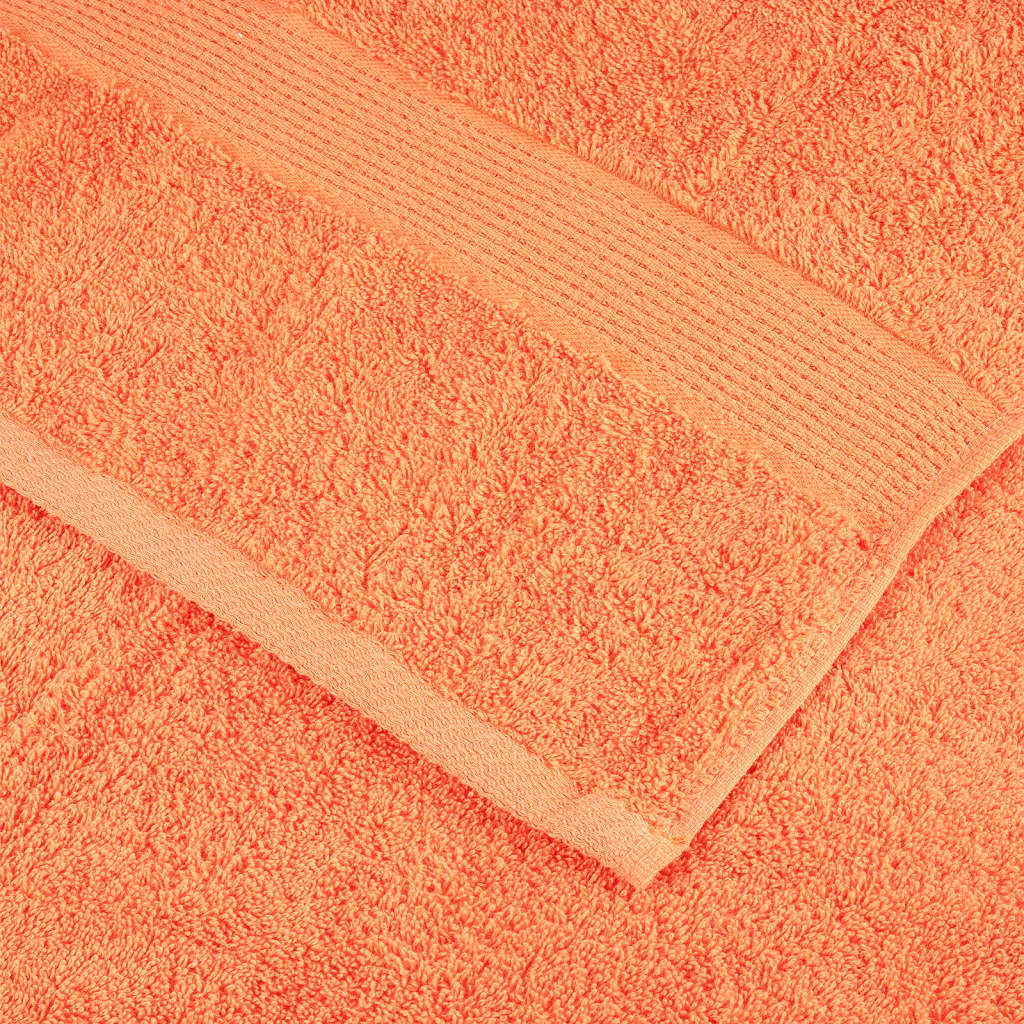 vidaXL Toallas SOLUND 2 unidades naranja 30x30 cm 600 gsm