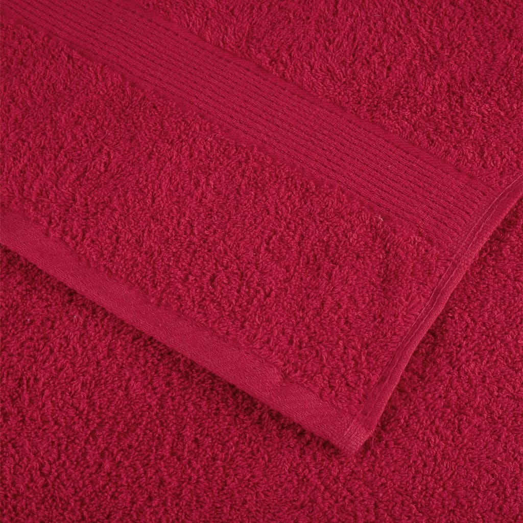 vidaXL Toallas SOLUND 2 unidades rojo 30x30 cm 600 gsm