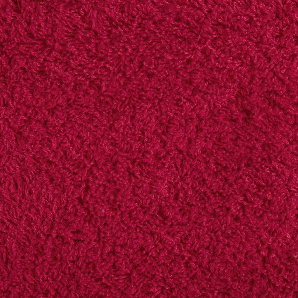 vidaXL Toallas de mano SOLUND 4 unidades rojo 50x100 cm 600 gsm