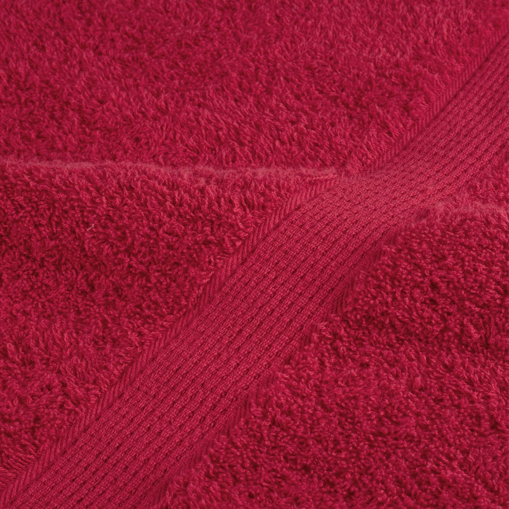 vidaXL Toallas de ducha SOLUND 4 unidades rojo 70x140 cm 600 gsm