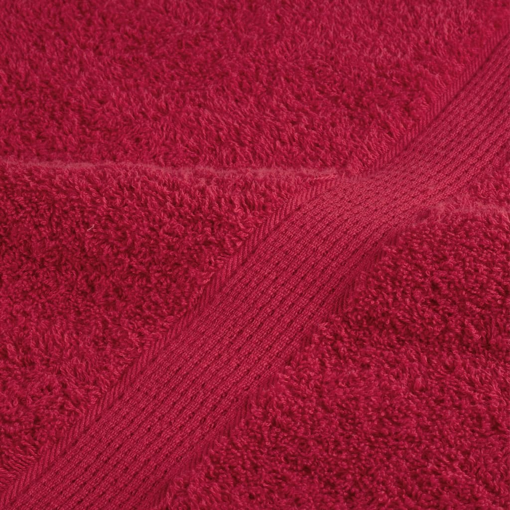 vidaXL Toallas de ducha SOLUND 10 unidades rojo 70x140 cm 600 gsm