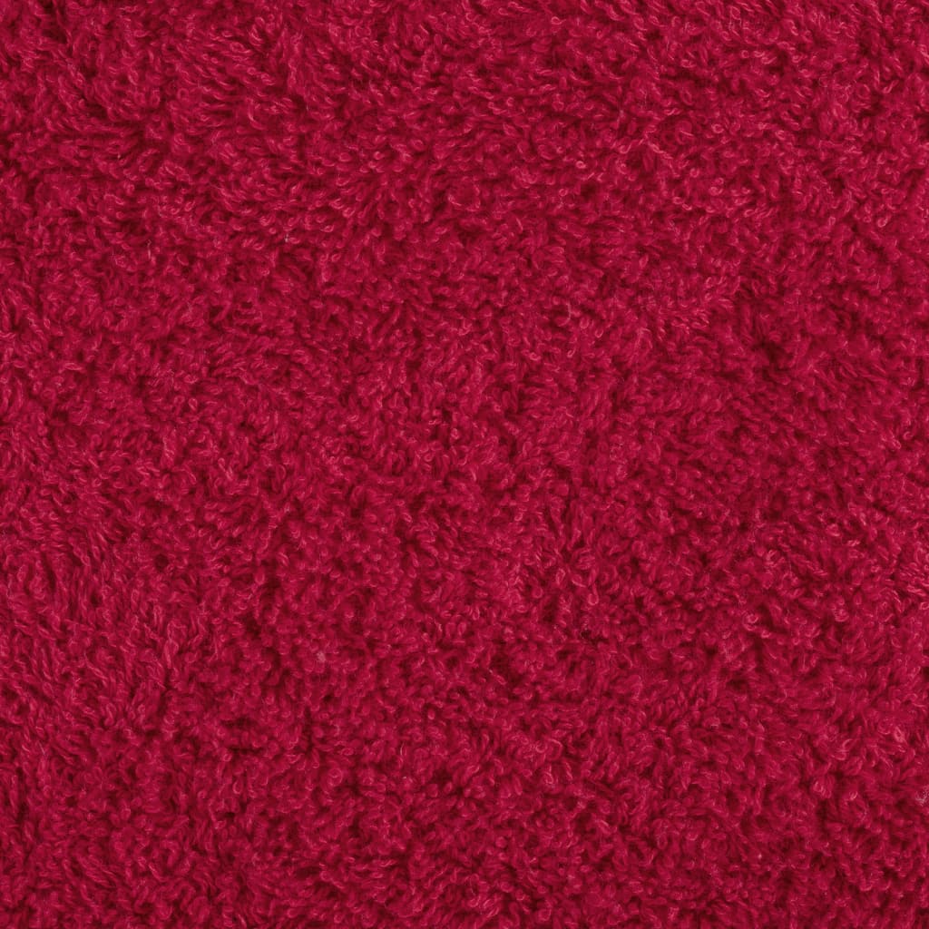 vidaXL Toallas de sauna SOLUND 10 unidades rojo 80x200 cm 600 gsm