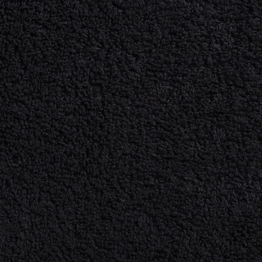 vidaXL Toallas de ducha SOLUND 10 unidades negro 70x140 cm 600 gsm