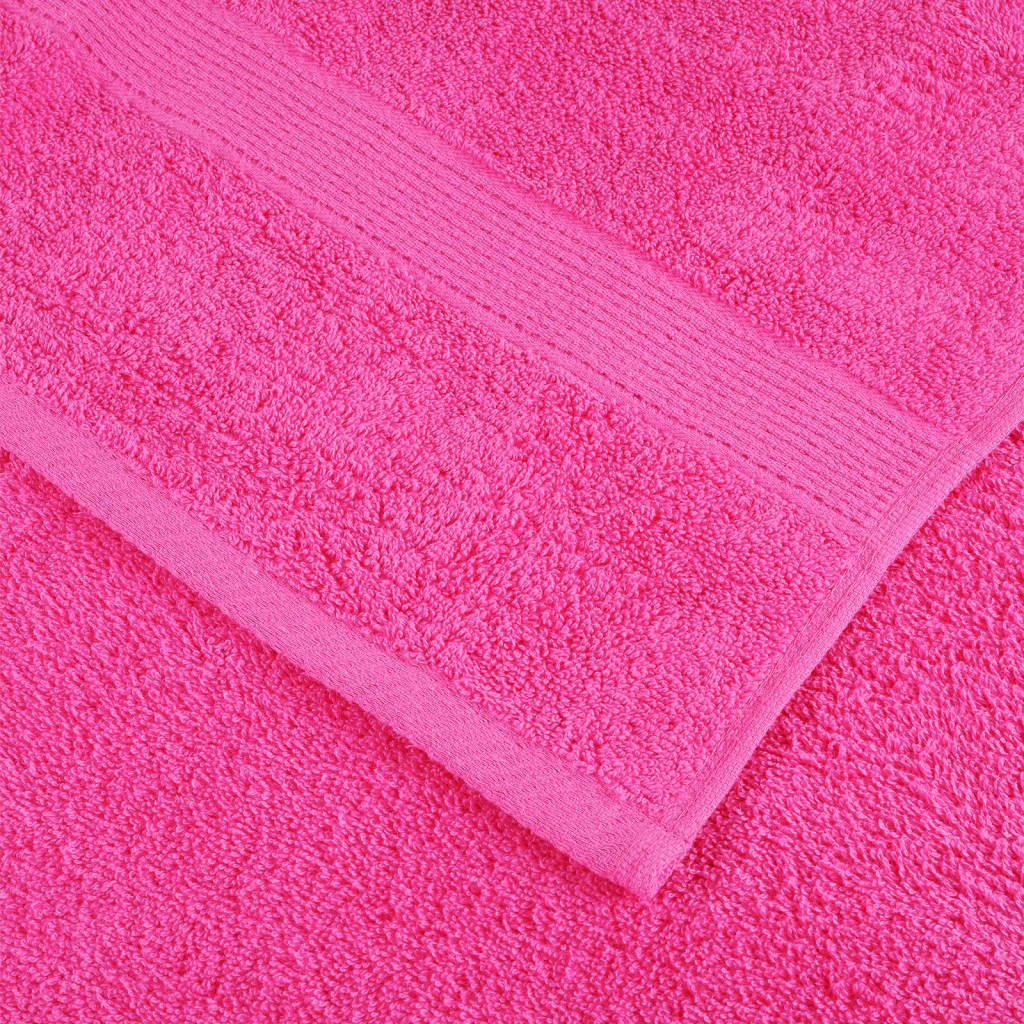 vidaXL Toallas SOLUND 10 unidades rosa 30x30 cm 600 gsm