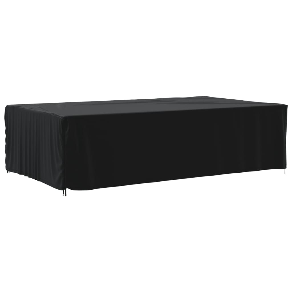 vidaXL Cubierta para muebles de jardín Oxford 420D negro 315x180x74 cm