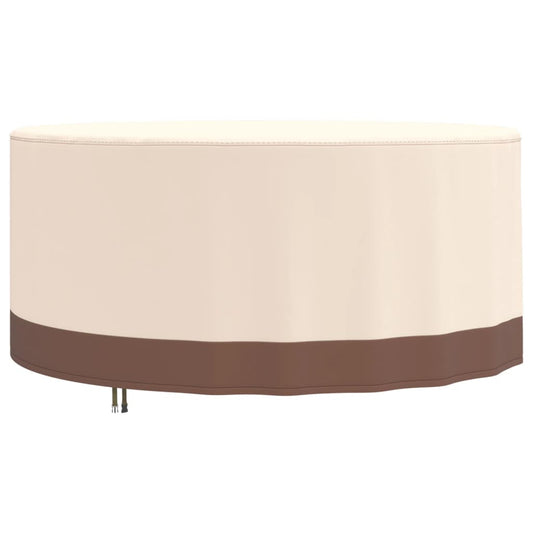 vidaXL Cubierta muebles jardín redonda Oxford 600D beige Ø 183x71 cm