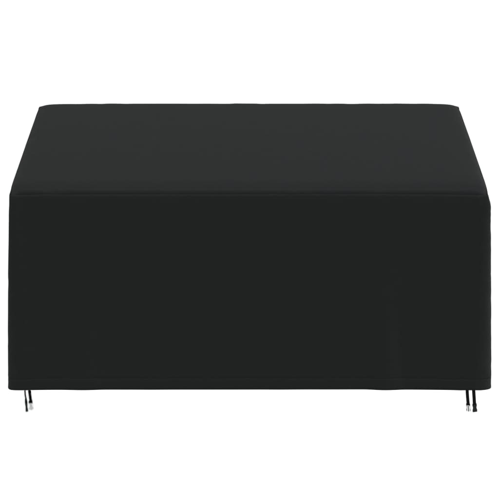 vidaXL Cubierta de banco de 3 plazas Oxford 420D negro 165x70x65/94 cm