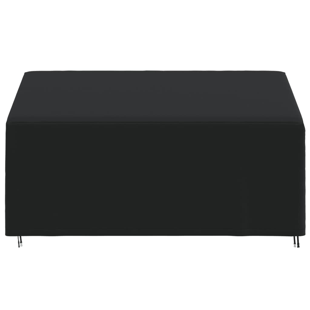 vidaXL Cubierta de banco de 3 plazas Oxford 420D negro 175x85x68/94 cm