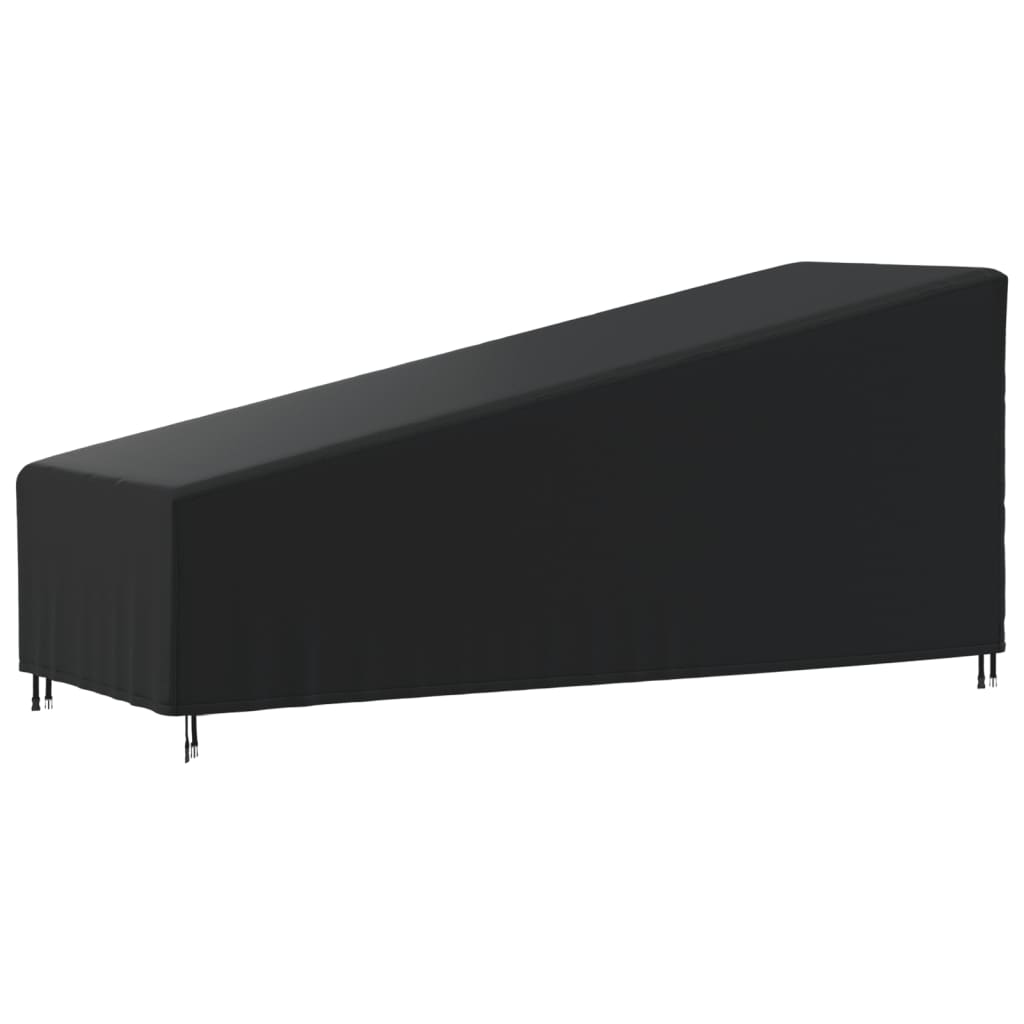 vidaXL Cubierta para tumbona Oxford 420D negro 195x76x40/80 cm