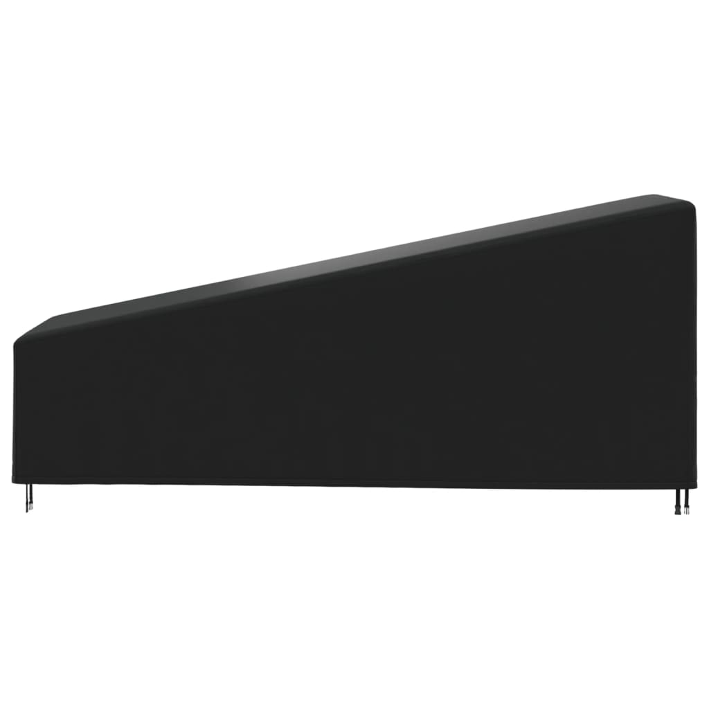 vidaXL Cubierta para tumbona Oxford 420D negro 195x76x40/80 cm