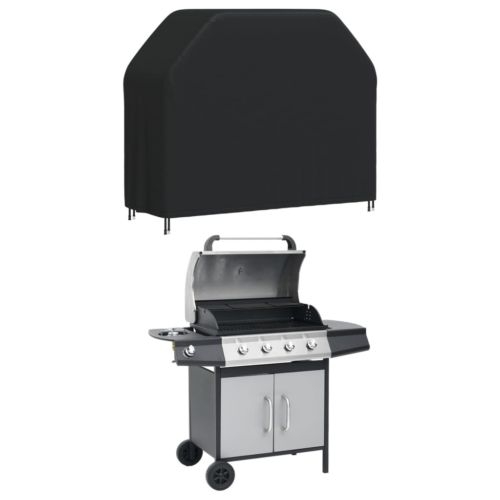 vidaXL Cubierta para barbacoa Oxford 420D negro 140x58x106 cm