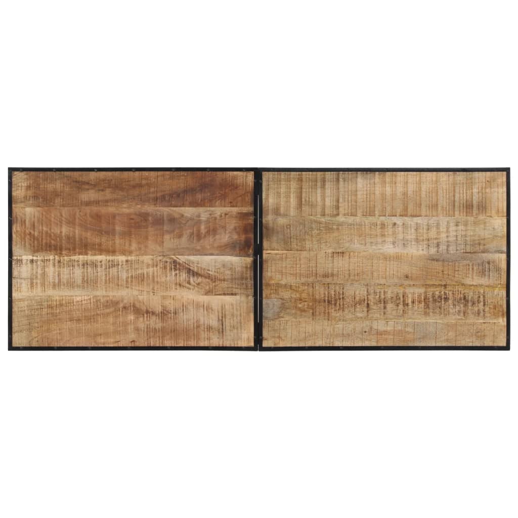 vidaXL Mesa de bar madera maciza de mango rugoso 150x55x107 cm