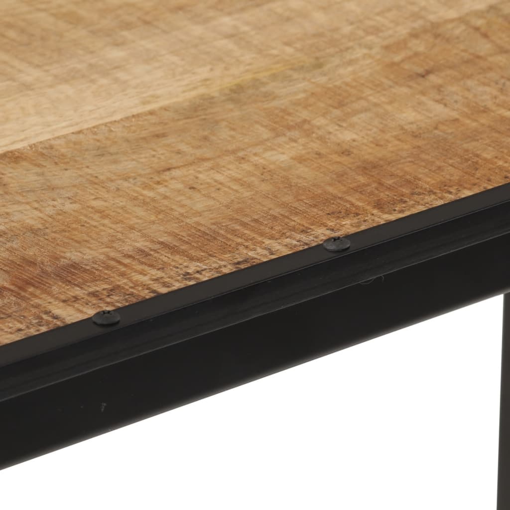 vidaXL Mesa de bar madera maciza de mango rugoso 110x55x107 cm