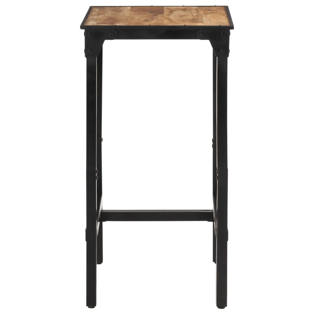 vidaXL Mesa de bar madera maciza de mango rugoso 60x55x107 cm