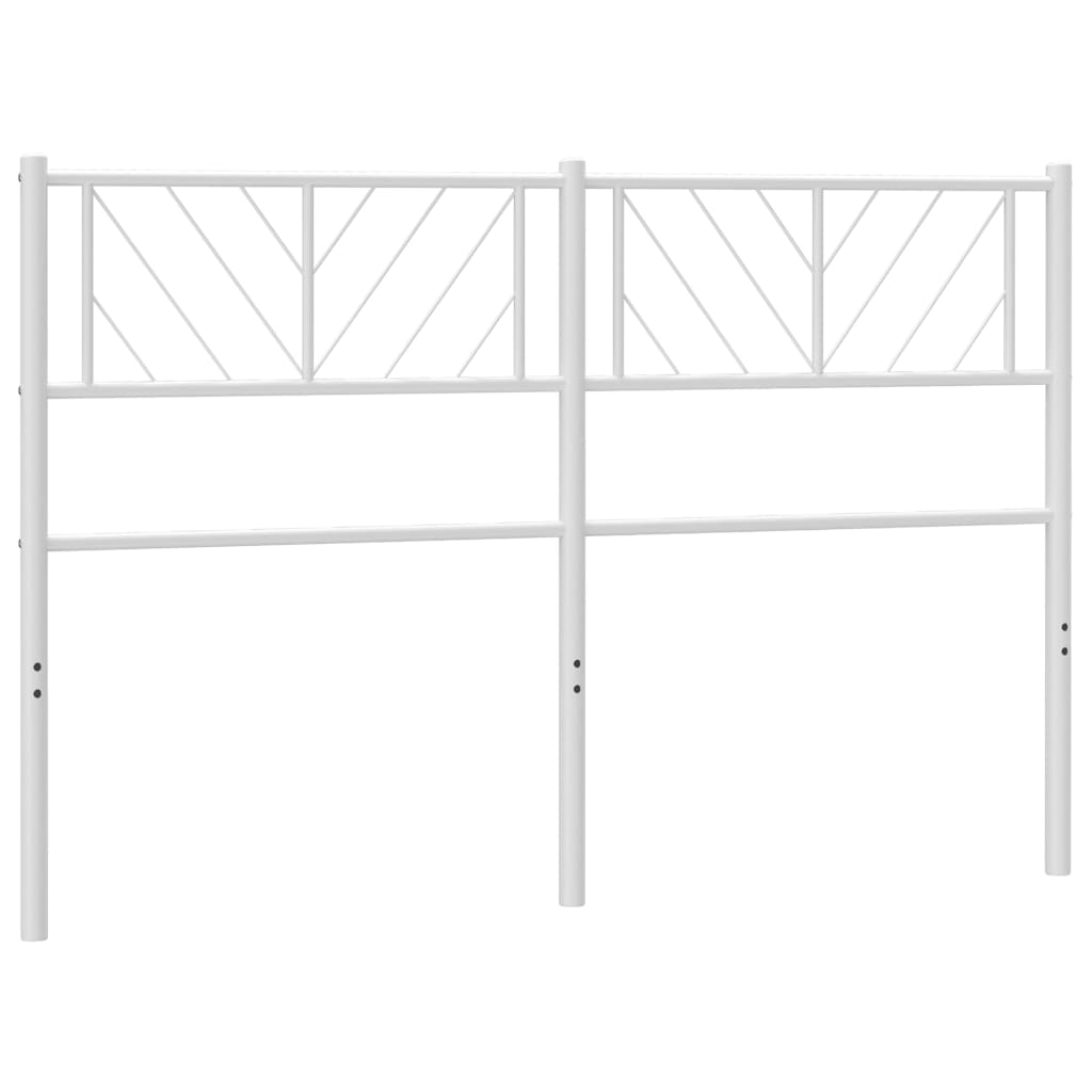 vidaXL Cabecero de metal blanco 150 cm