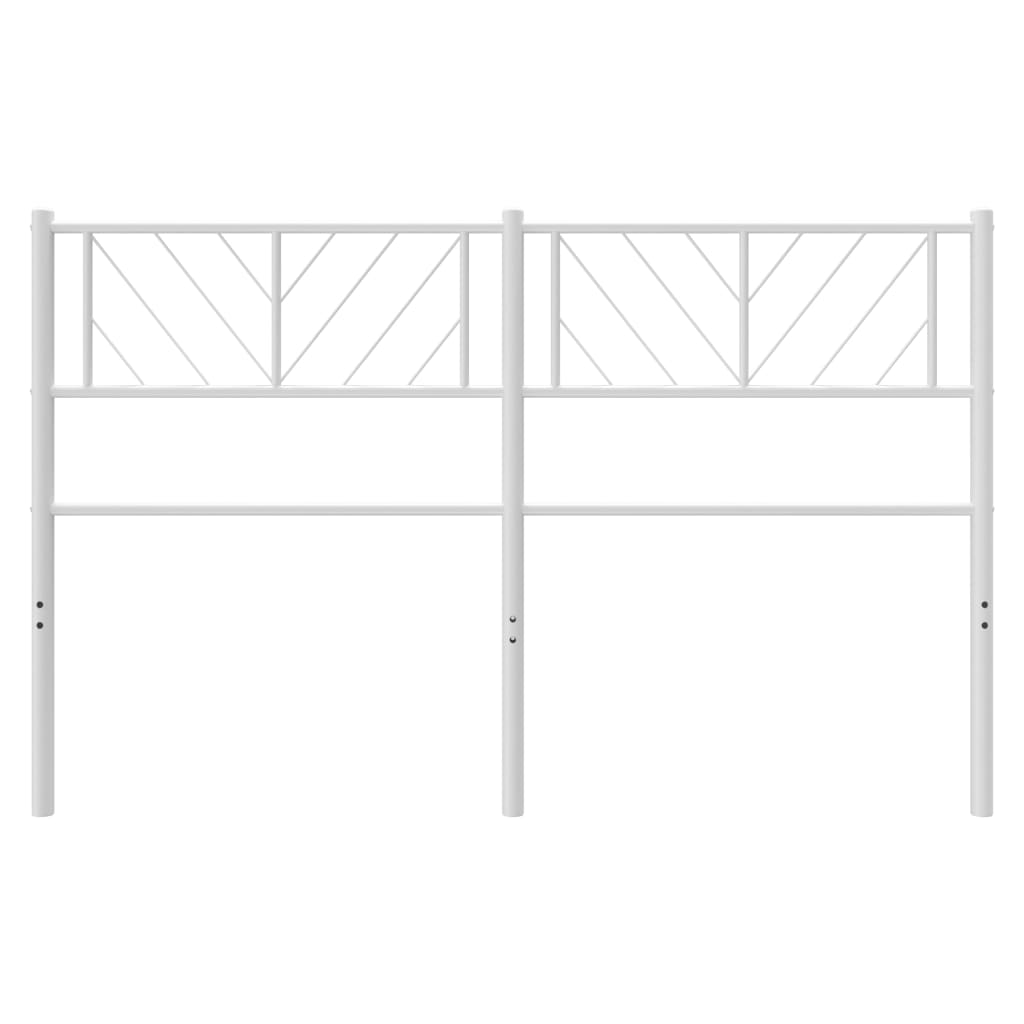 vidaXL Cabecero de metal blanco 150 cm