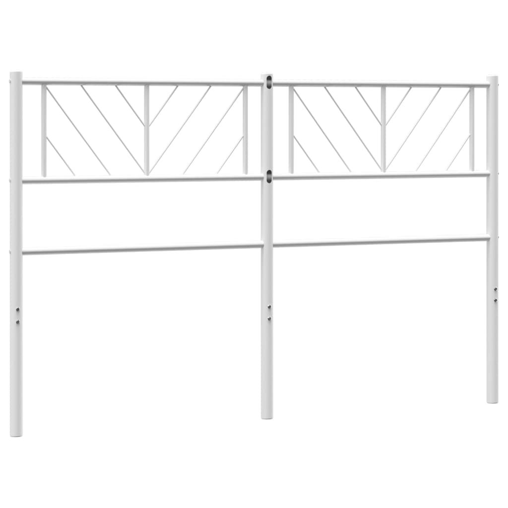 vidaXL Cabecero de metal blanco 150 cm