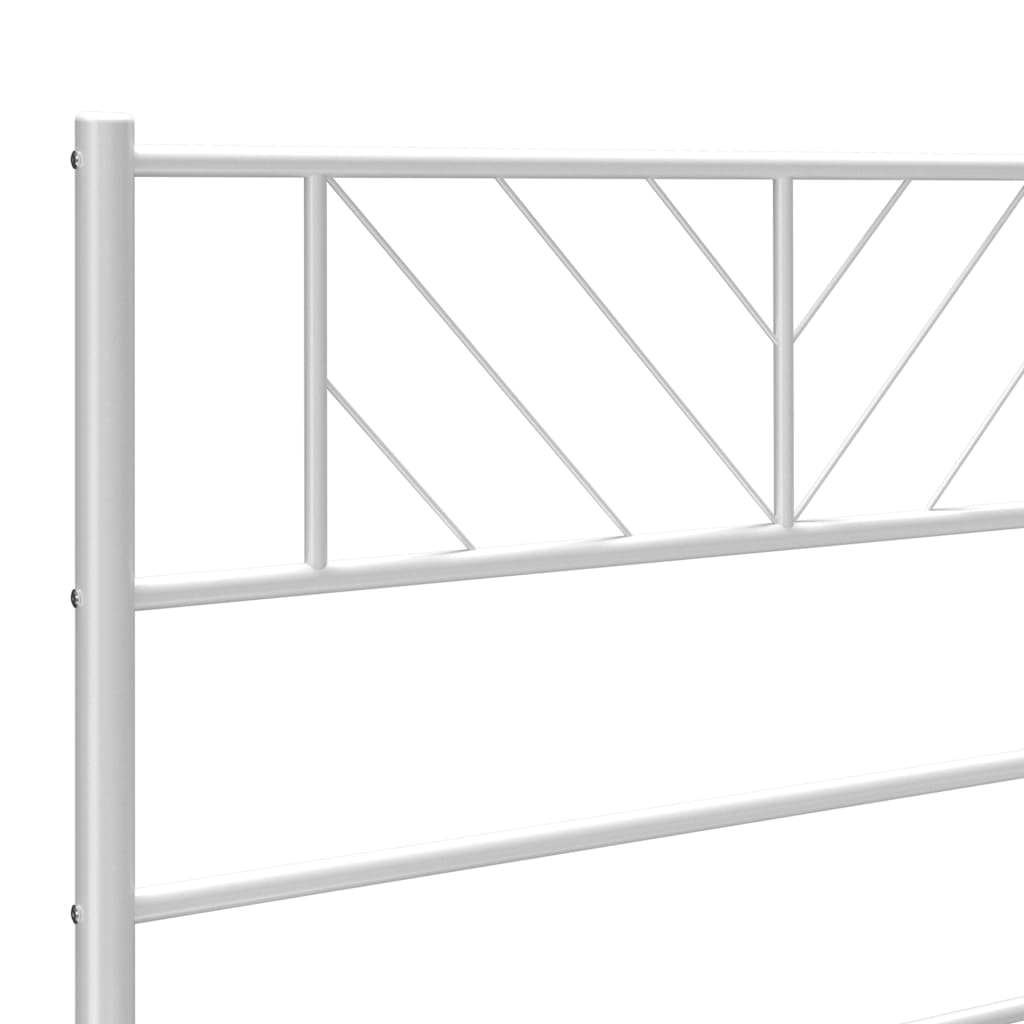 vidaXL Cabecero de metal blanco 150 cm